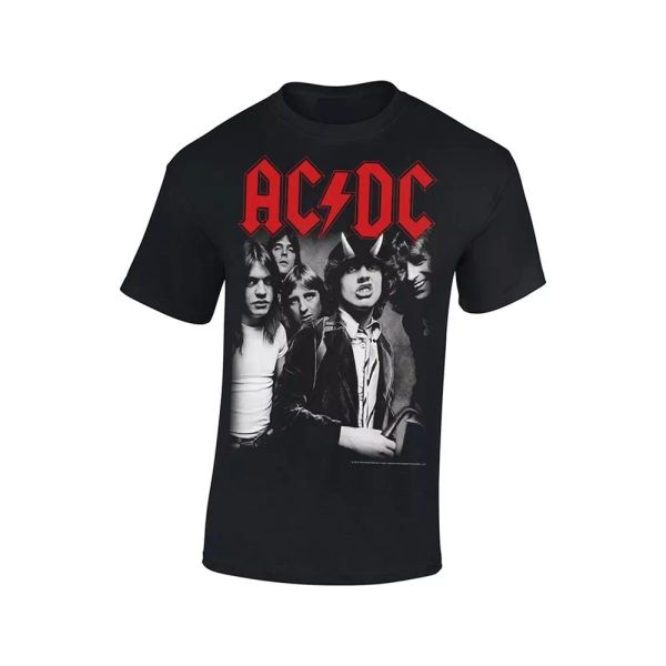 

ac/dc bw highway to heii official t-shirt men unisex, White;black