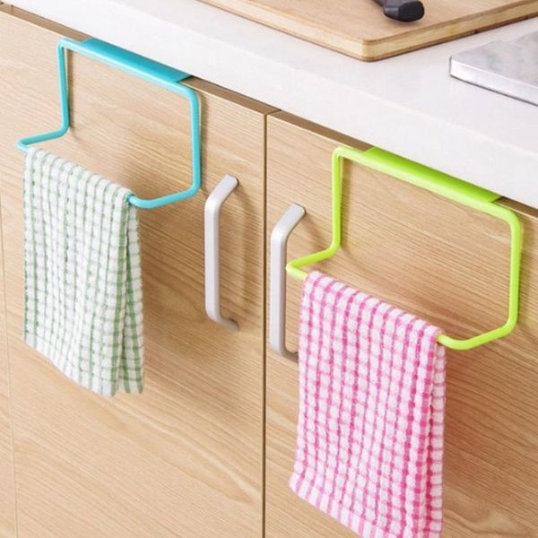 

towel racks kitchen rack hanging holder cupboard cabinet door back hanger sponge storage tool for bathroom