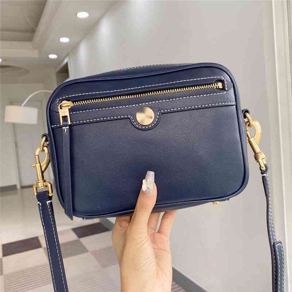 

luxury designer fashion tb outlet spring and summer cowhide camera portable one shoulder messenger bag able leather women's ss storage, Black