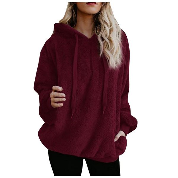 

women's hoodies & sweatshirts women oversized warm vintage harajuku korean style loose sweatshirt casual hip hop pullover all-match y2, Black
