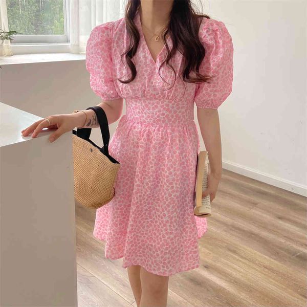 

casual dresses hzirip sweet floral impression thin summer puff sleeves plus size femme casual prom chic all loose games mini women's dr, Black;gray