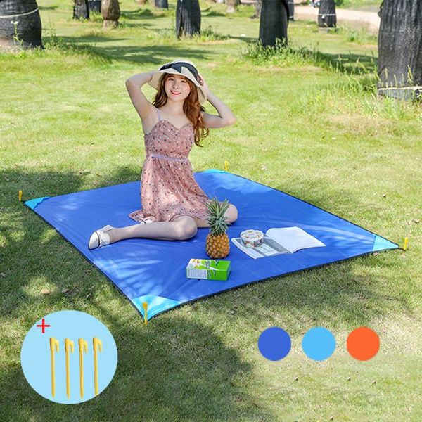 

outdoor pads picnic mat collapsible oxford cloth moisture-proof ultralight waterproof camping beach portable tent mattress