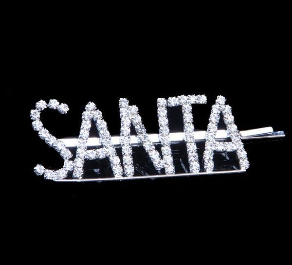 

2021 rhinestone letter hair clips lady wedding party hair pins fashion girl letter barrettes woman hair accession, White