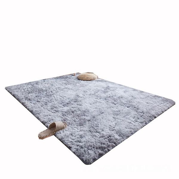 

est home decor floor mat fluffy bedroom carpet multi-size hallway tie-dye plush mats kids faux fur rug living room rugs carpets
