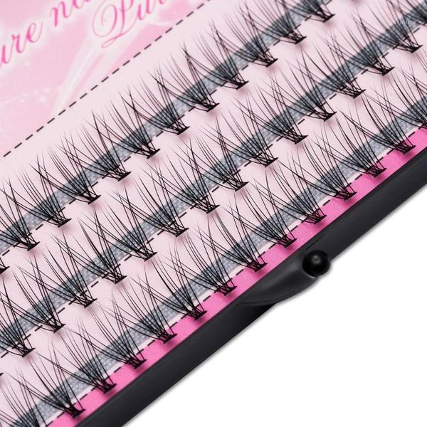 

natural long individual eyelashes cluster false 60 bundles/boxes faux mink lashes extension lashes1