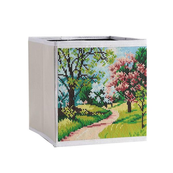 

storage bags 5d diy diamond painting kit box with pen tool resin for home decorations dtt88