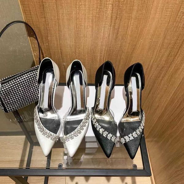 

high version autumn flat bottom daily solid color low viscose shoes pointed sheep black fashion sandals for women
