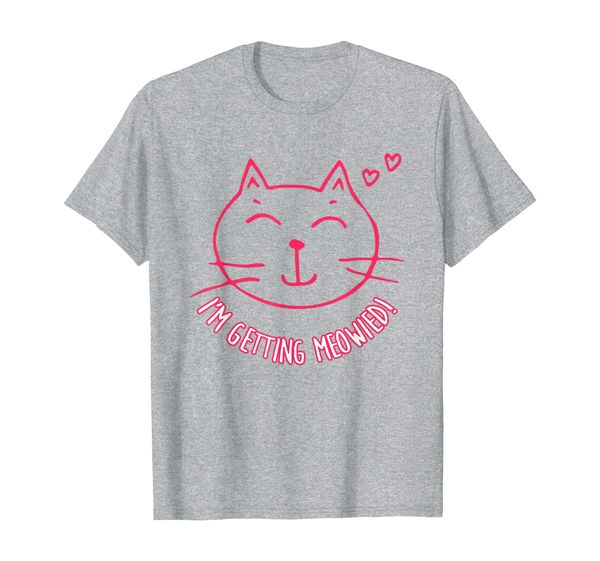 

getting meowied (married) cat gift t-shirt, White;black