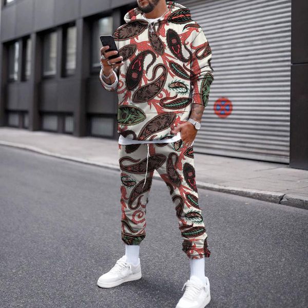 

jogging clothing 2021 men sets autumn splice jogger tracksuit hoodies+pants 2pc men's sportswear sport suit, Black;red