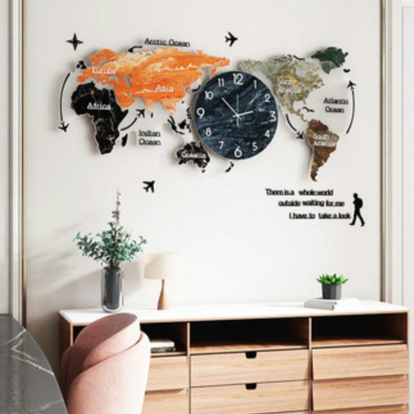 

wall clocks huge clock design sticker 3d digital watch silent hanging vintage