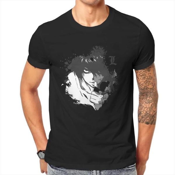 

men's t-shirts the detective hip hop tshirt death note light yagami ryuk anime leisure size s-6xl t shirt est stuff for adult, White;black