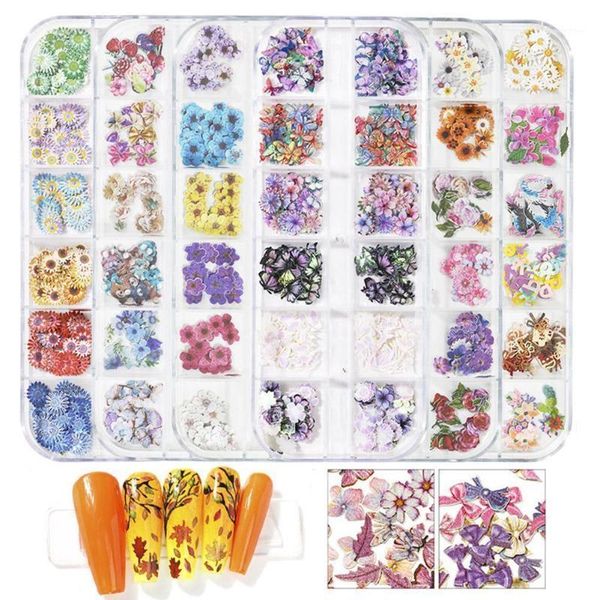 

nail stickers decals flower star wood pulp sheet jewelry patch animal decorations nails accessoires art w7l71, Silver;gold