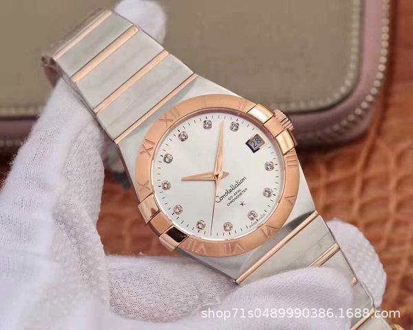 

european classic male and female couple watch double eagle constellation diefei fully automatic mechanical can be waterproof317p, Silver