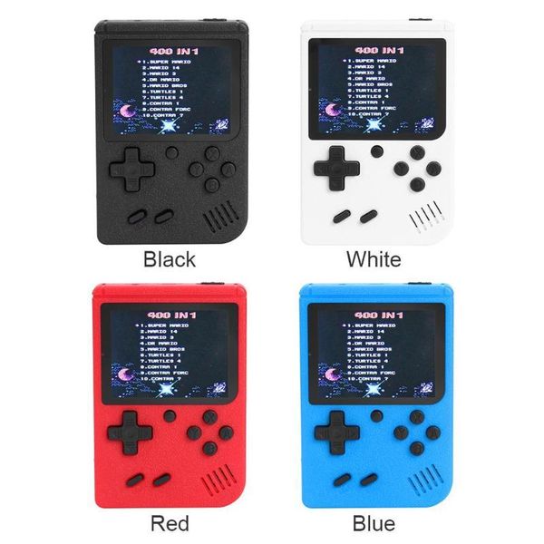 

handheld video games console built-in 400 retro classic 8 bit gaming player gamepads gift for child nostalgic portable game players