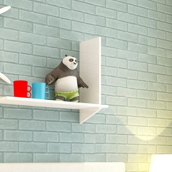 

wall stickers wallpaper self-adhesive 3d bedroom decorative creative brick pattern tv background waterproof