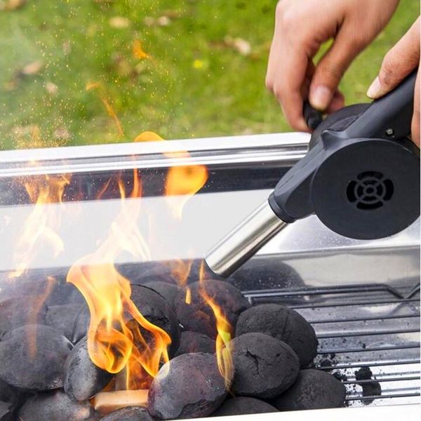 

tools & accessories outdoor barbecue fan hand-cranked air blower portable bbq grill fire bellows picnic camping