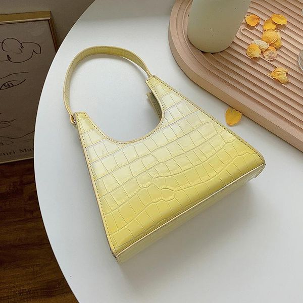 

evening bags stone pattern half moon shoulder bag