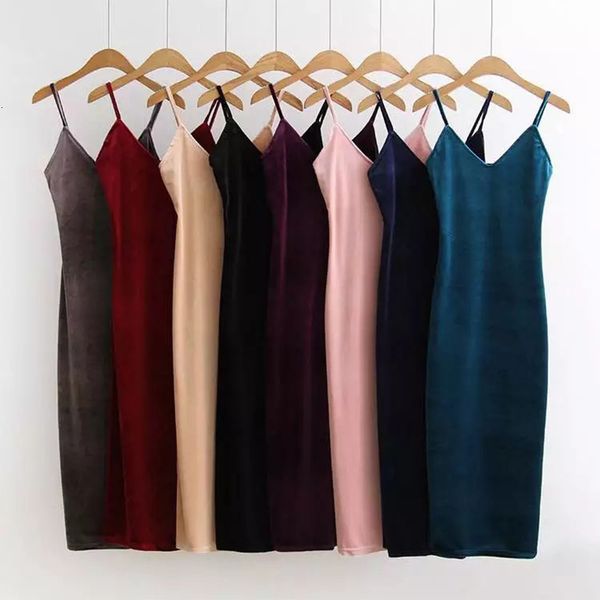 

short sleeves spring fall ladies'fashionable vintage long sling division dress in velvet background as women's, Black;gray