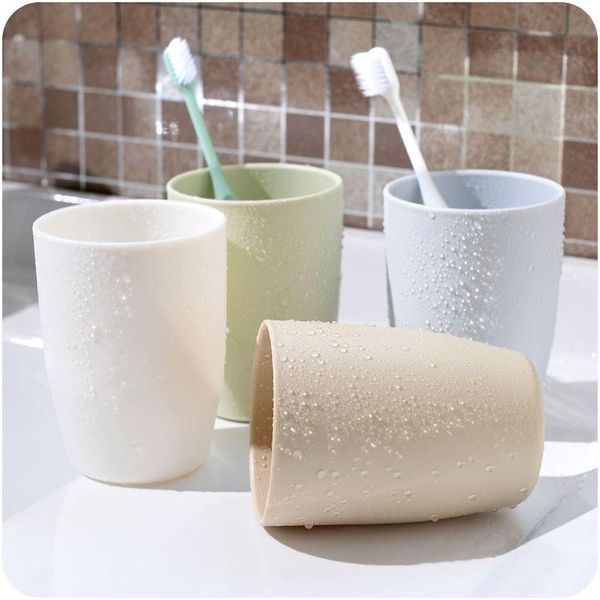 

bath accessory set bathroom simple thick circular cups creative couple's toothbrush cup drinking mug wash