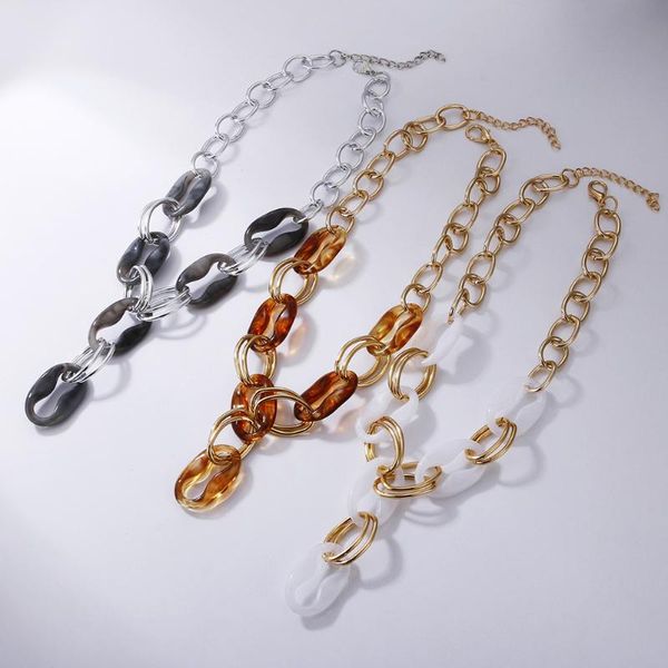 

pendant necklaces 2021 fashion thick chain statement & pendants women jewelry wholesale, Silver