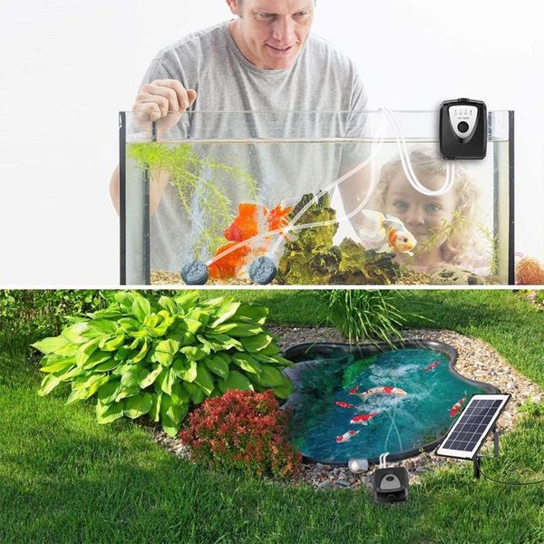

air pumps & accessories solar powered small aquarium oxygen pump ultra-quiet charging portable aerators for household fish tank outdoor