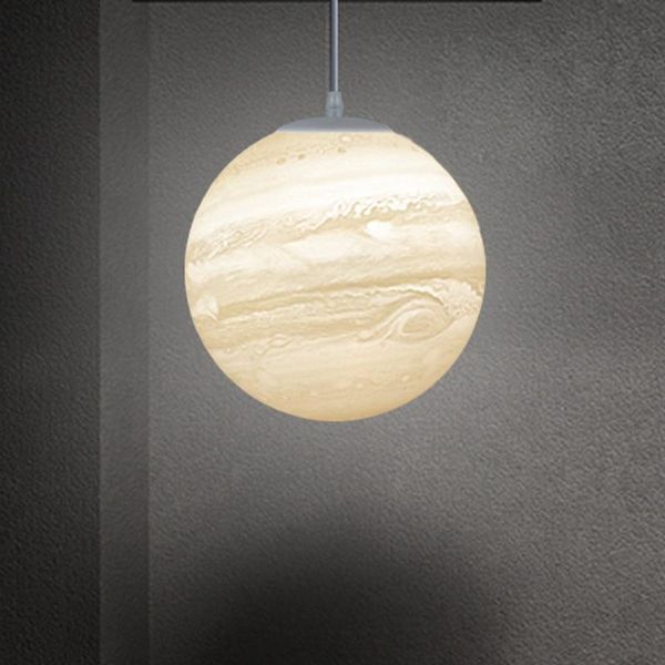 

pendant lamps nordic creative planet 3d print light moon jupiter