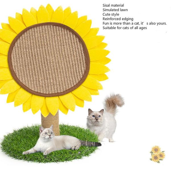 

cat toys sunflower scratching table round scratch board sword climbing rack pet toy supplies