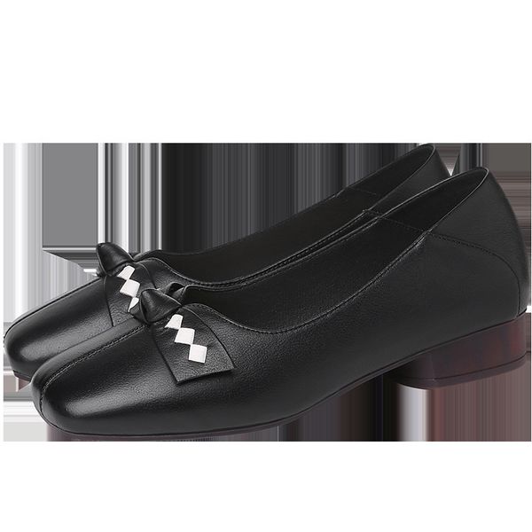 

fashion women's single sho spring and autumn french high heels rivet square head thick heel