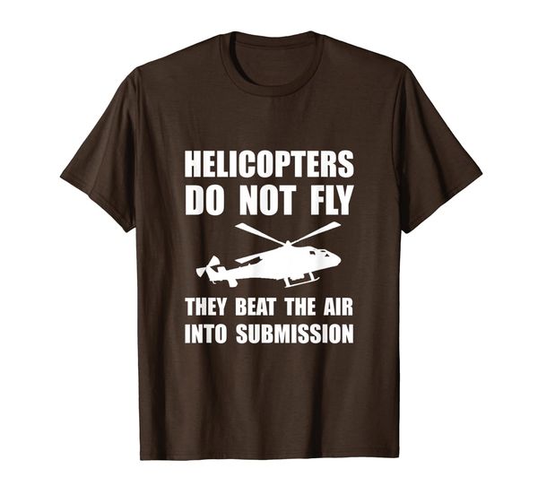 

helicopter beat air into submission funny t-shirt t-shirt, White;black