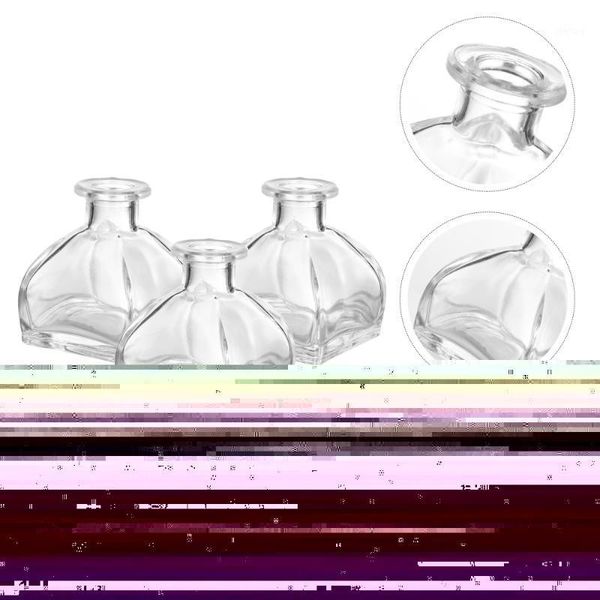 

storage bottles & jars 3pcs glass diffuser empty refillable room decoration gift