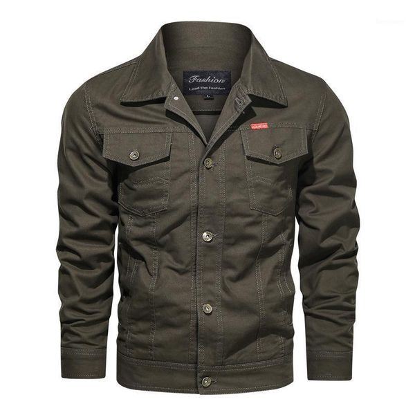 

men's jackets military jacket men tooling coats turn down collar single breasted pure cotton plus size 6xl bomber, Black;brown
