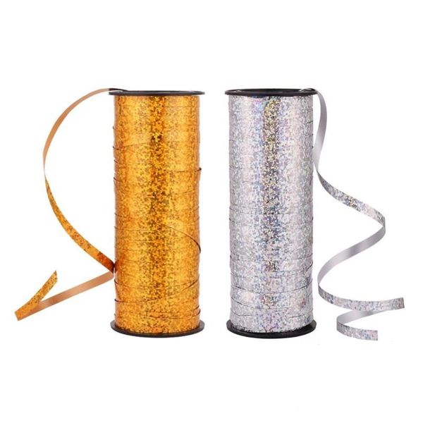 

party decoration curling ribbon roll crimps gold balloon ribbons and festival happy birthday crafts gift wrapping 5mmx100yards