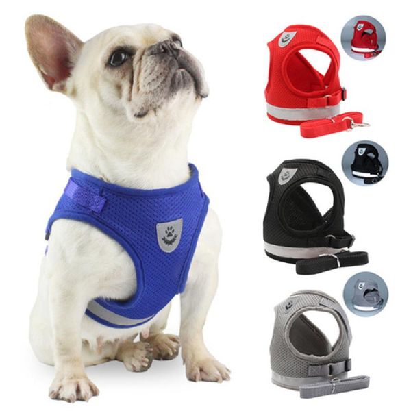 

dog collars & leashes 1 pcs of vest-style pet leash, adjustable leash for dogs, reflective to prevent loss, small multifunctional