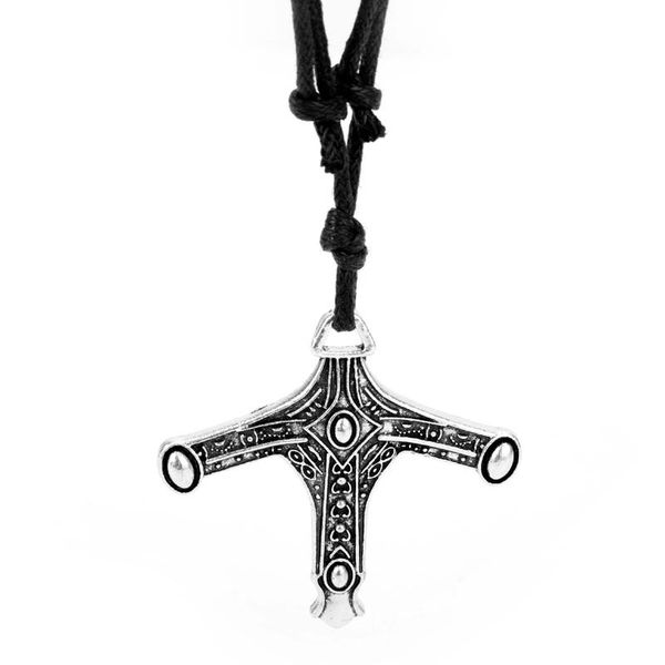 

dongsheng bloodborne necklace vintage cross pendants choker for women man statement charm cosplay jewelry-30 chains, Silver