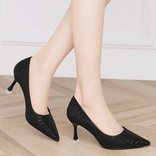 

tiann pointed nightcb high heels women's thin 2021 autumn commuter sho 5527
