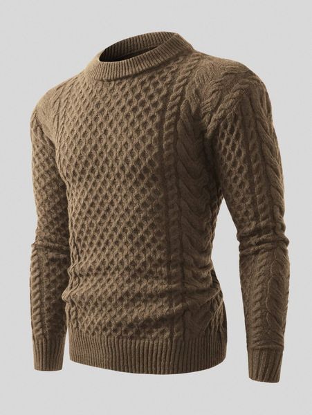 

men cable knit sweater m2ky#, White;black