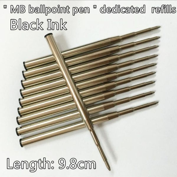 

refills 12 pcs / the international system with a black ball pen refill long 9.8cm ., Black;red