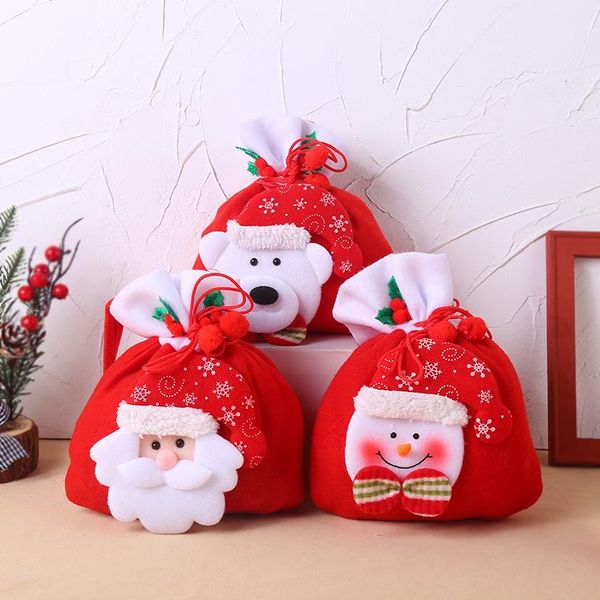 

christmas decorations gift bag cute candy brushed cloth doll handbag
