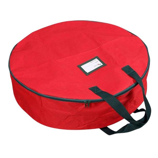

storage bags christmas wreath bag artificial oxford cloth container round flower gorgeously