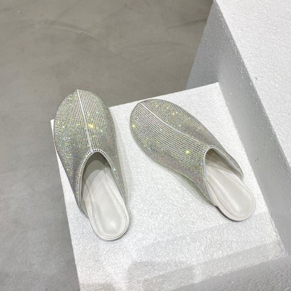 

2021 new women's shoes designer full diamond casual luxury brand outdoor fashion slippers with shoe box, Red;white