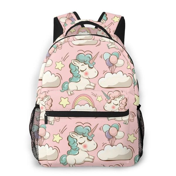

backpack fashion bags summer cute unicorns clouds rainbow and stars