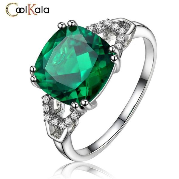 

coolkala blue opening inlaid with colored red live ring female jewelry cluster rings, Golden;silver