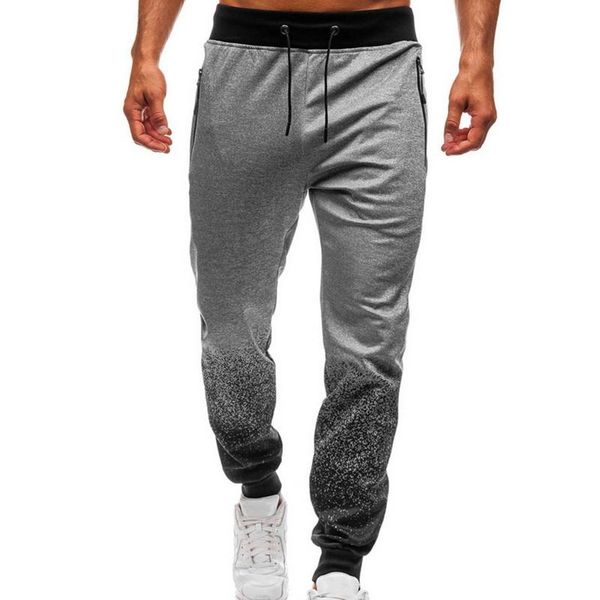 

men's pants fitness sweatpants casual gym long pencil joggers running nice men fashion outwear training trousers, Black