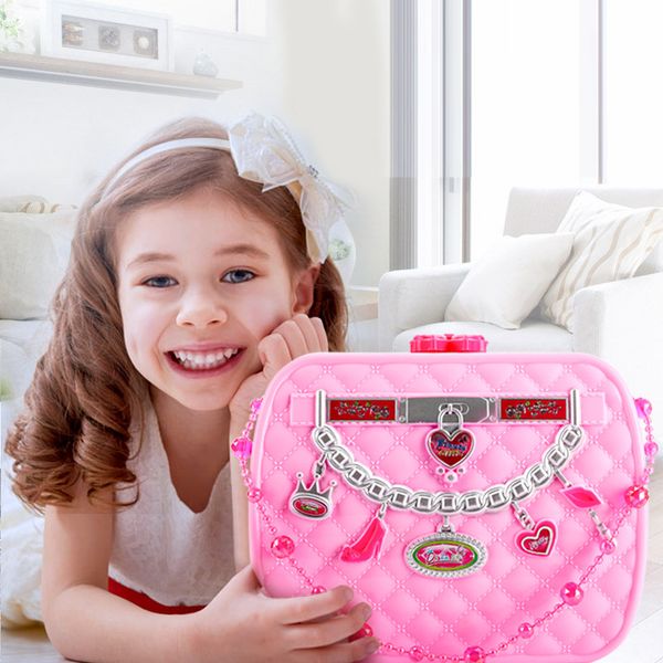 

Children Makeup Set Toy Kit Washable Princess Cosmetic Set Carrying Case Pretend Play Toy Set for Little Girl Kids Gift