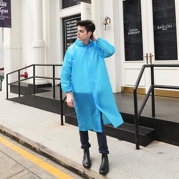 

raincoats outdoor mountaineering siamese raincoat peva thick disposable poncho plaid