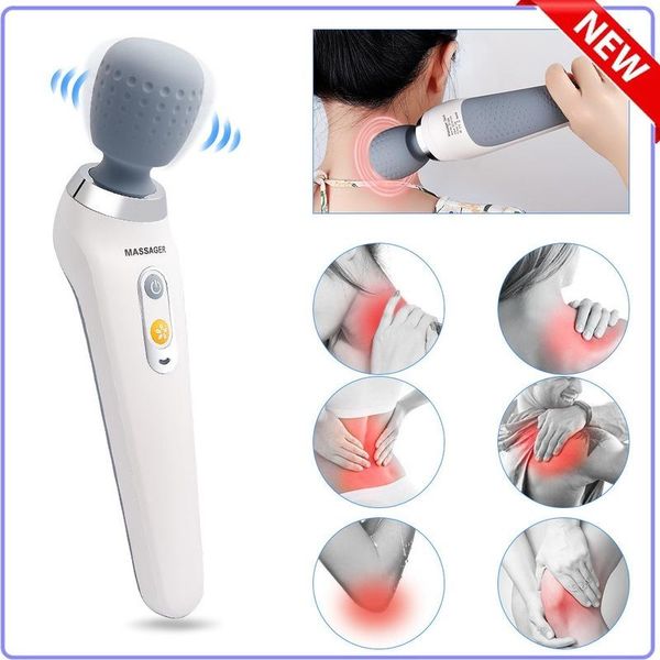 

electric massagers usb handheld massage machine wand massager high frequency vibration body neck back muscle relax vibrating deep tissue