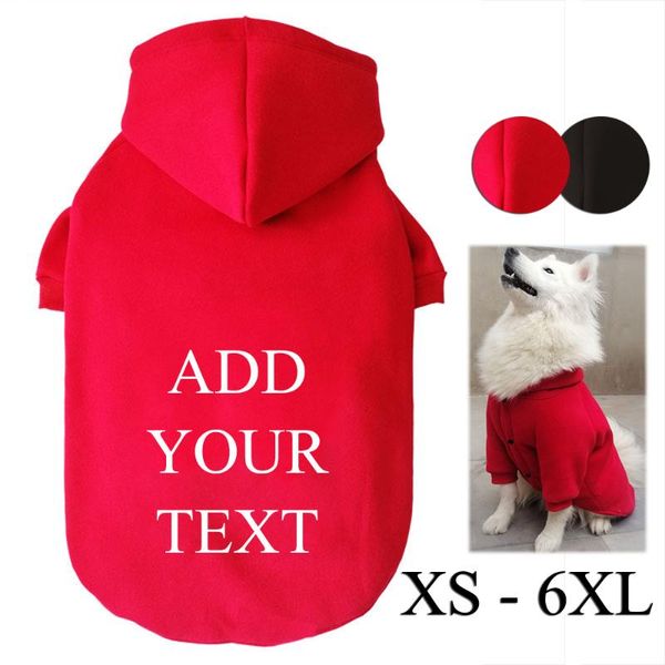 

dog apparel custom pet cat puppy fleece hoodie sweatshirt add your own text personalized clothing customized jacket