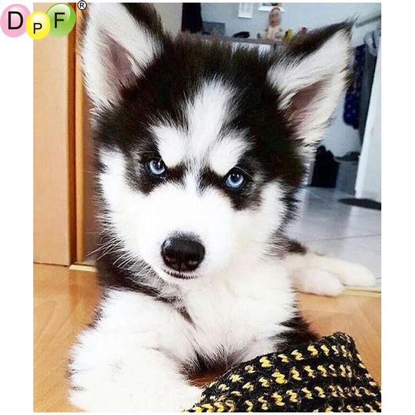 

diamond painting dpf diy husky 5d cross stitch crafts embroidery home decor wall mosaic kit full square