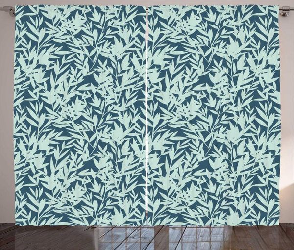 

curtain & drapes hawaiian colors curtains cluttered tropic leaves bamboo plantation island botany living room bedroom window dark sky blue