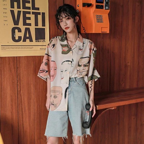 

women shirt shirts button up ladies blusas mujer de moda 2021 verano elegantes camisas women's t-shirt, White